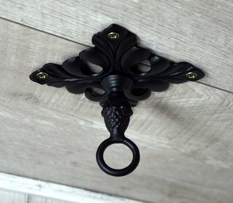 Wieszak Hak Uchwyt sufitowy kuty na doniczkę (W27)