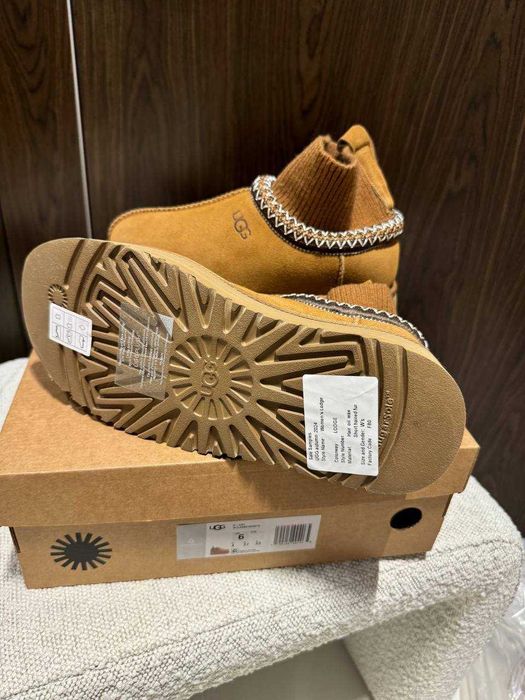 Угги Ugg Tasman Platform Sock Chestnut / Уггі Тасман Сок на платформі