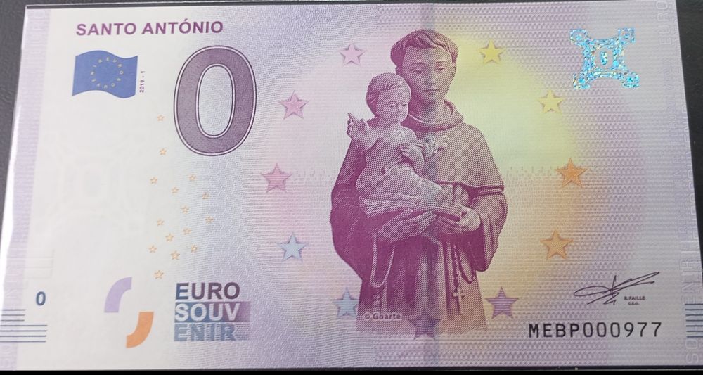 Nota de 0€ portuguesa e estrangeiro