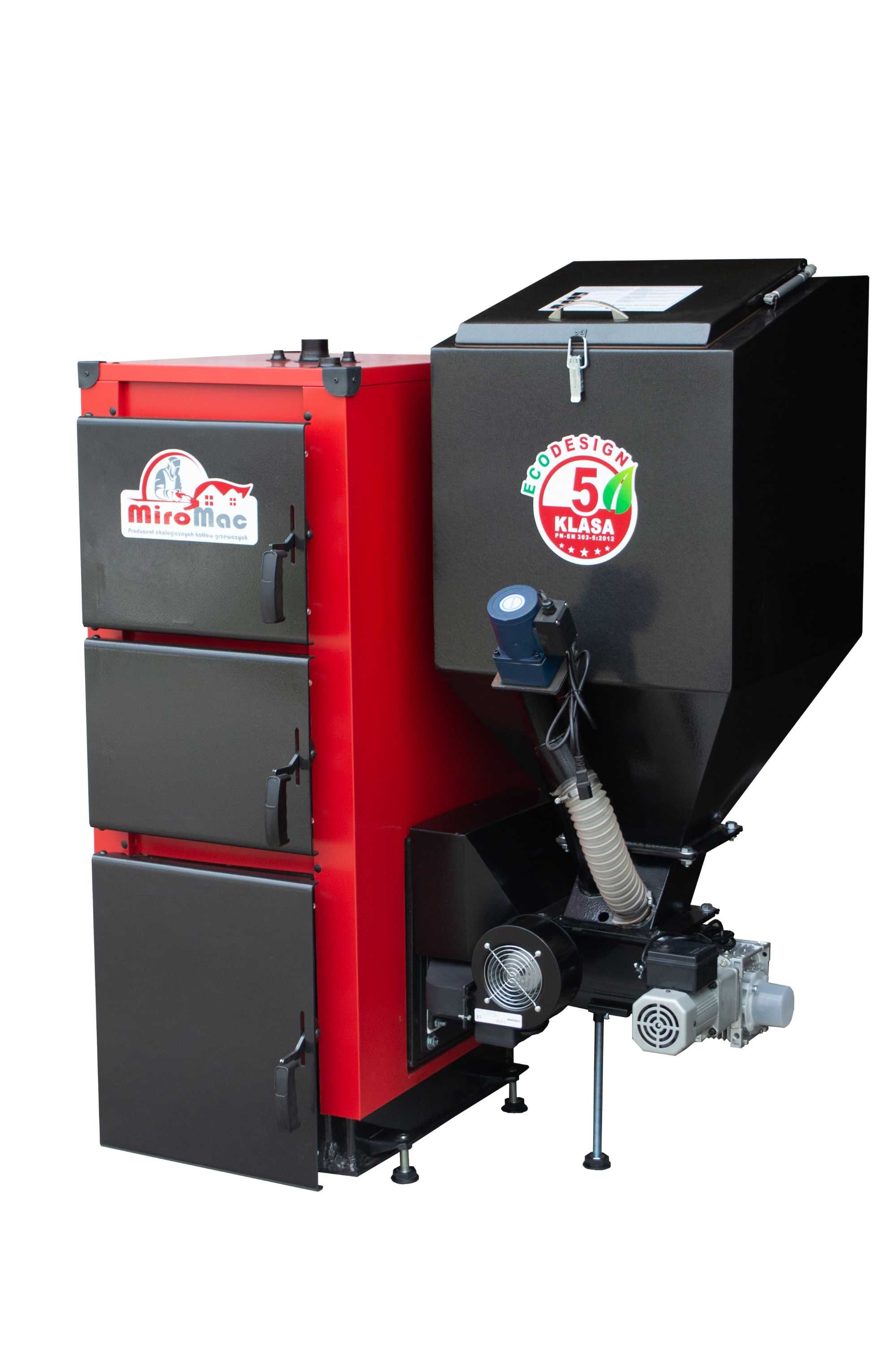 Piec na pellet drewno ekogroszek kocioł kotły 15 kW Miro-Mac 5 klasa