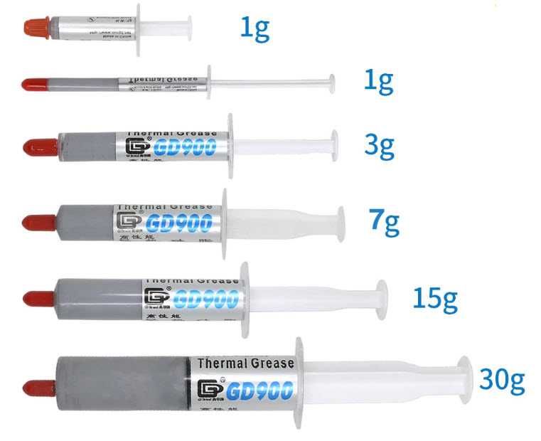 Термопаста GD900 серая шприц тюбик 1гр 3гр 7гр 15гр 30гр оригинал