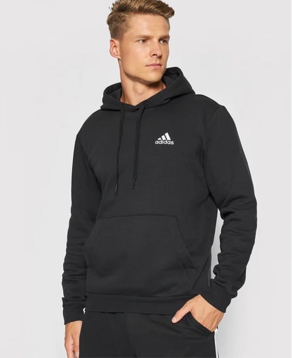 Чоловіча кофта худі adidas нова утеплена чорна оригінал