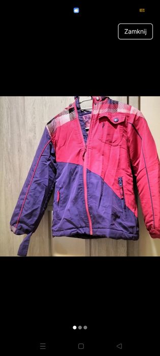 Kurtka zimowa dziewczęca 128