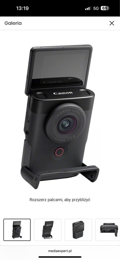 Kamera CANON PowerShot V10 Vlogging Kit EU26 Czarny