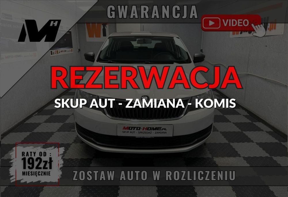 Skoda RAPID 1.6TDI 5L/100KM salon PL, pełna historia GWARANCJA
