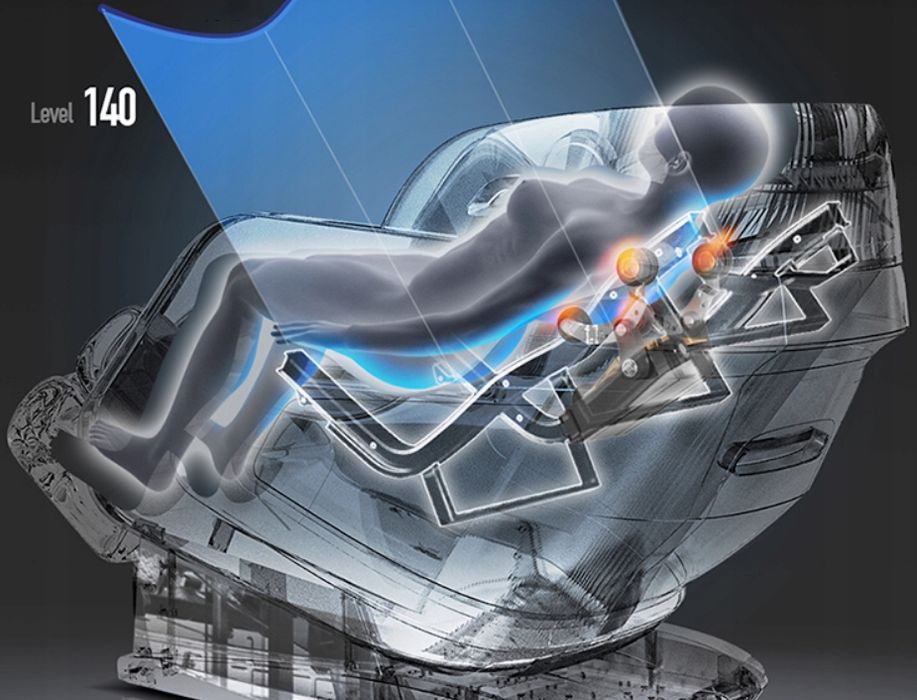 Fotel masujący Shiatsu rozkładany z grzaniem SL