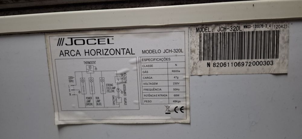 Arca congeladora Jocel 320L