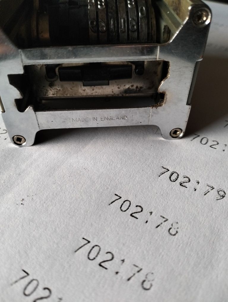 Carimbo numerador sequêncial