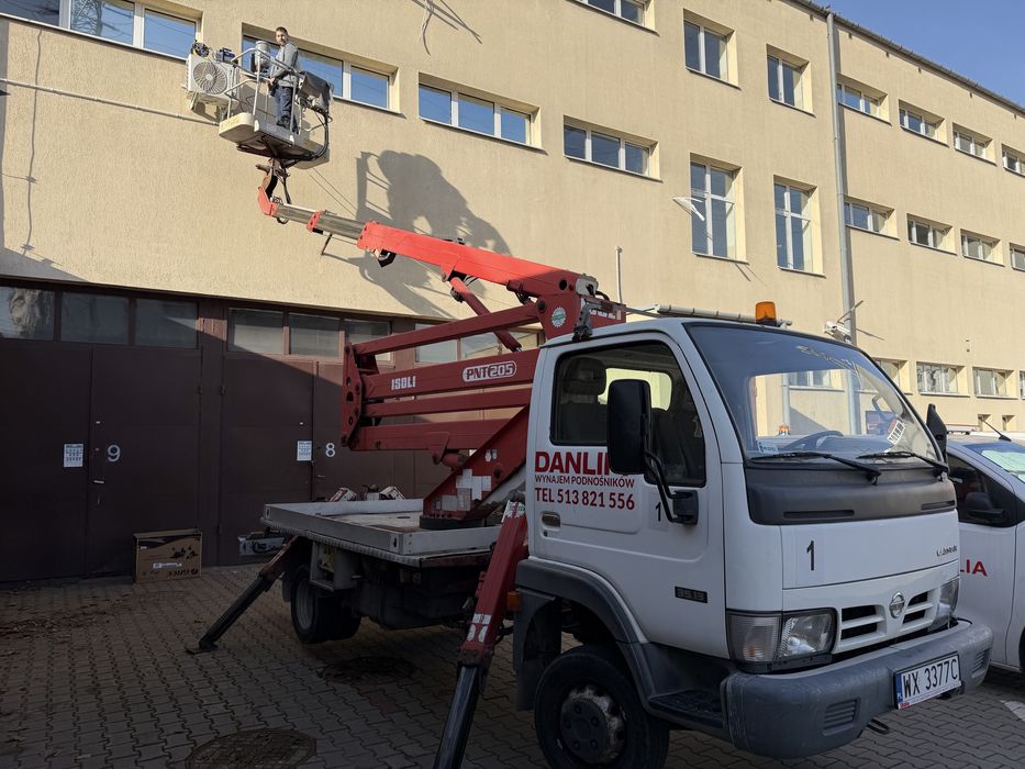 Sprzedam podnośnik koszowy, zwyżka 20m, nissan cabstar isoli