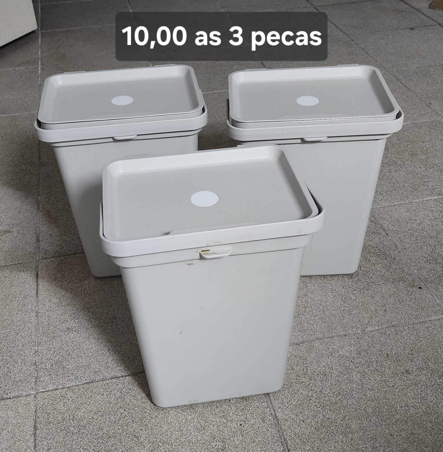 Caixote com Tampa - 10 litros - 3 peças