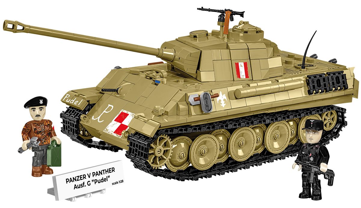 Klocki Cobi 2655 Czołg Panzer V Panther Ausf.g „Pudel” Hc Ww2 1133 El.