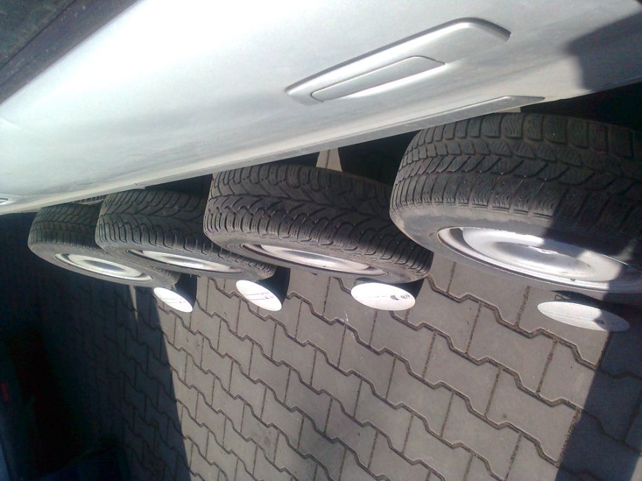 4 Koła Felgi Stalowe 13 Srebrne Kołpaki Dekle Kapsle VW Golf 2 II 4x10
