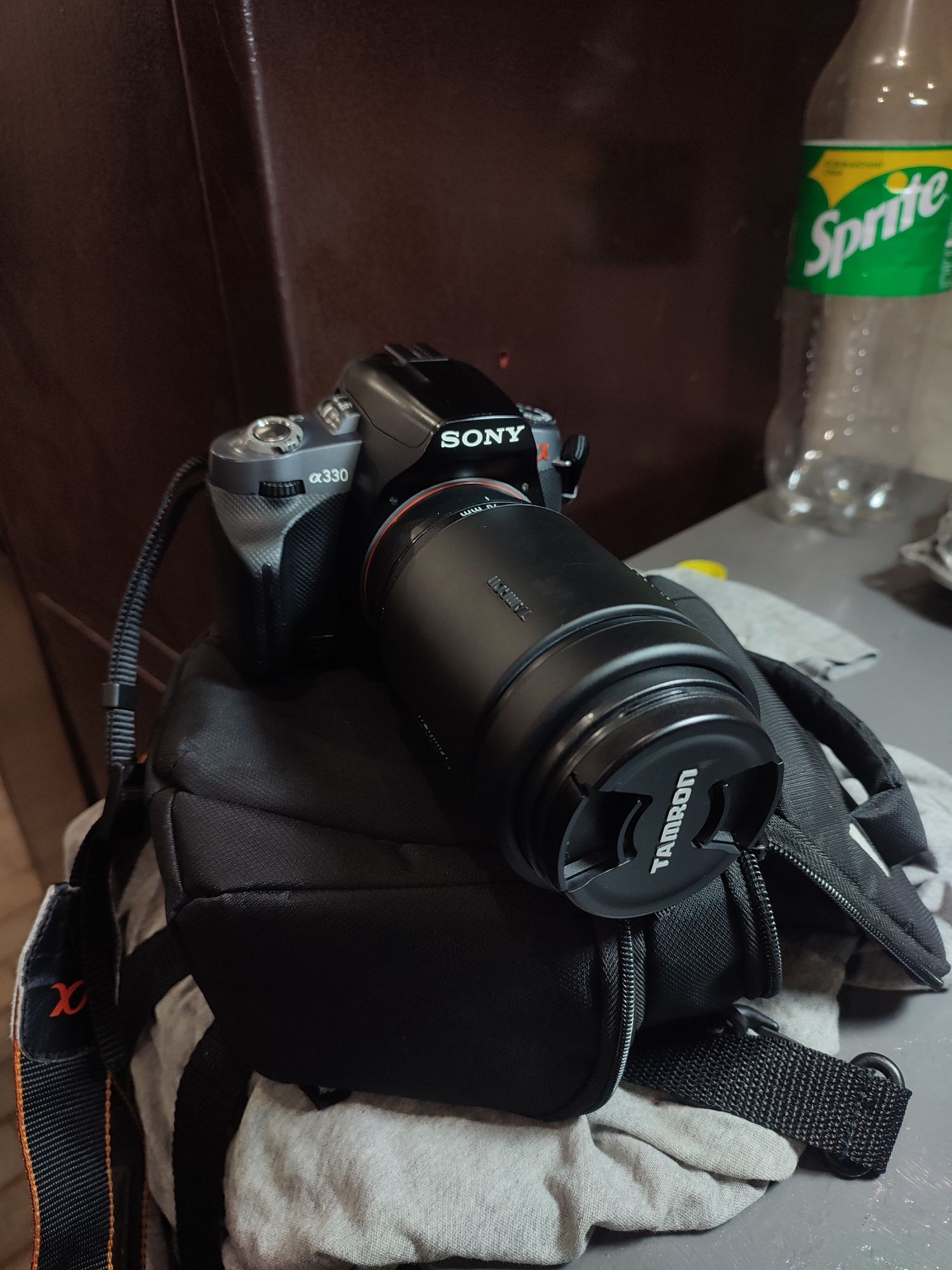 Фотоапарат Sonu a330 tamron 300 mm.