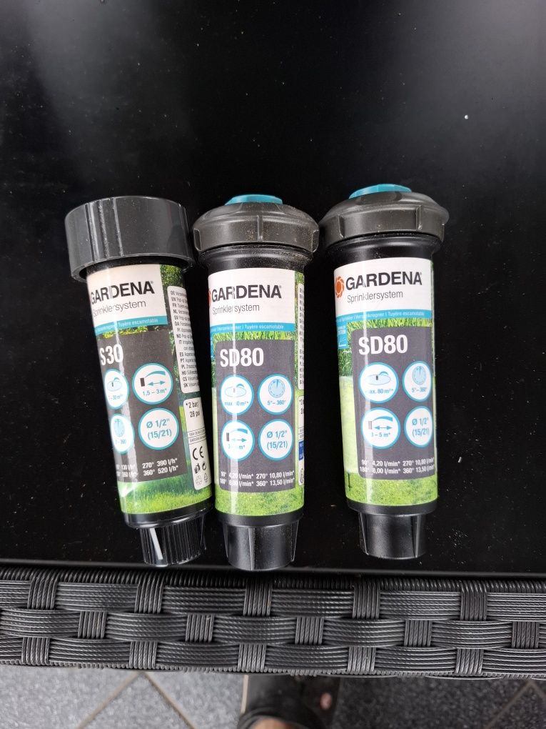 Zraszacz Gardena S80, S30, S-CS, SD-30,  SD-80