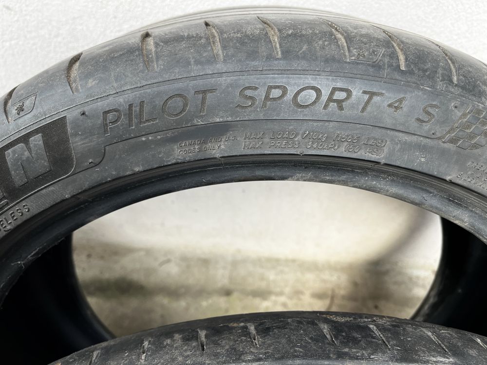 Michelin pilot sport 4 s, bieżnik 3,5 mm, dwie sztuki