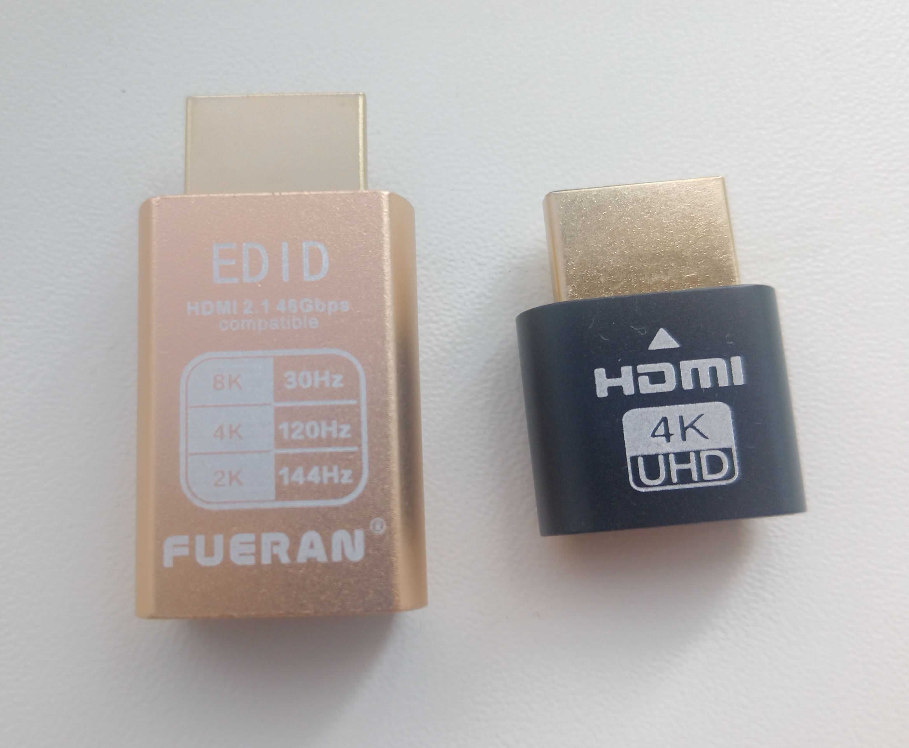 Эмулятор дисплея виртуального монитора FUERAN 2K 4K 8K Dummy Plug HDMI