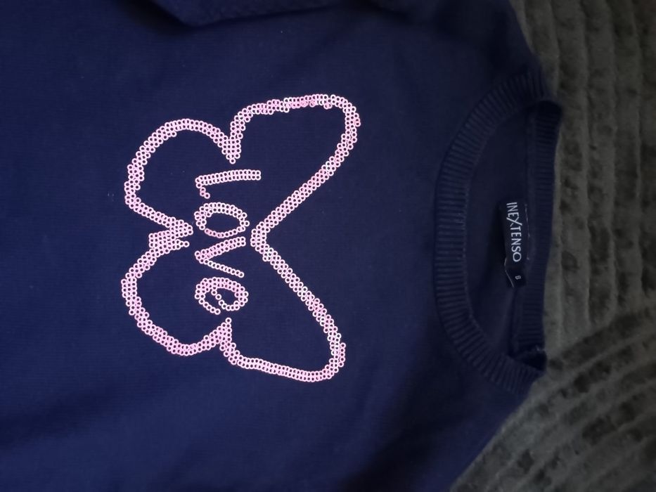 Sweter dziewczęcy rozm 128 Inextenso