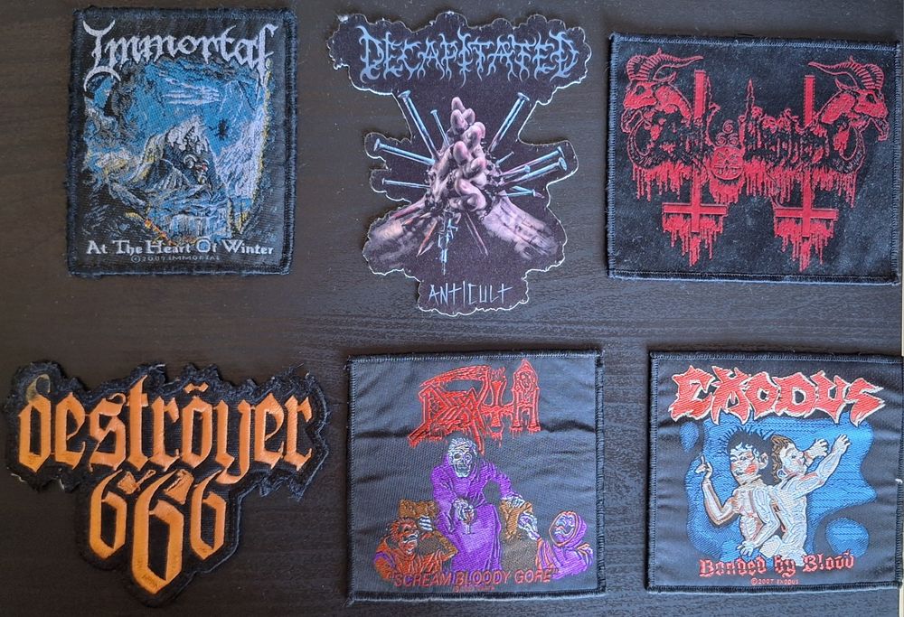 Patches de bandas (Black, Thrash, Death)