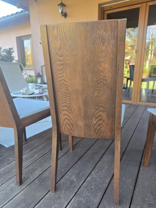 Krzesla 4 szt z drewna egzotycznego Forte