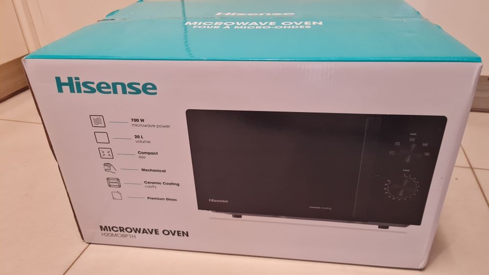 Kuchenka mikrofalowa mikrofalówka Nowa Black