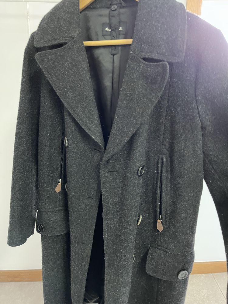 Sobretudo Cinzento Massimo Dutti