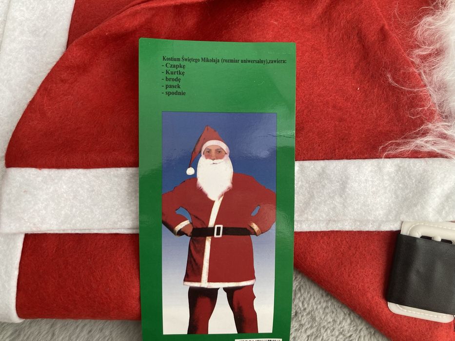 Strój Świętego Mikołaja przebranie mikołajki uniwersalny