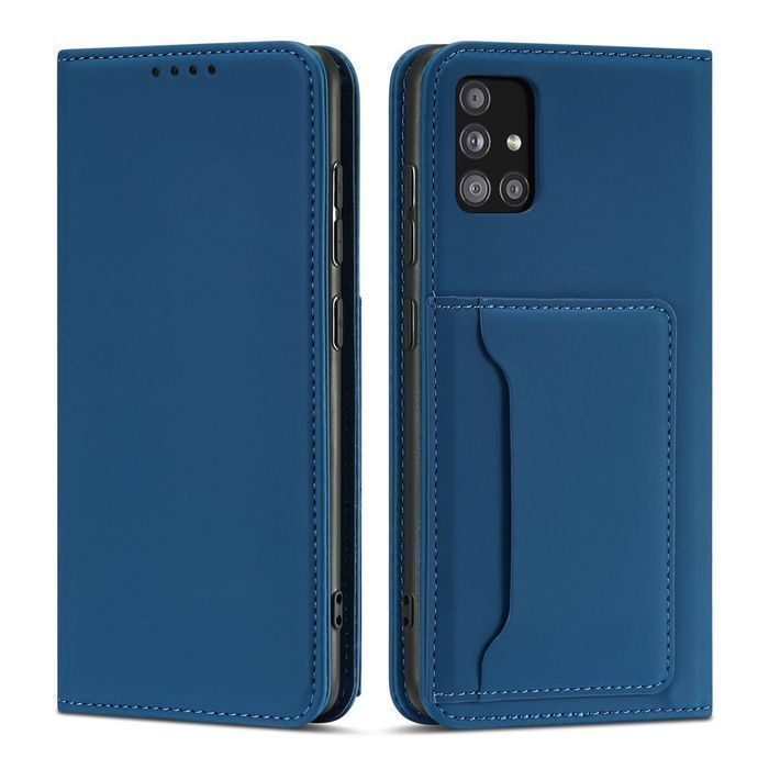 Etui Portfel Magnet Card Case do Samsung Galaxy A52 5G - Niebieskie