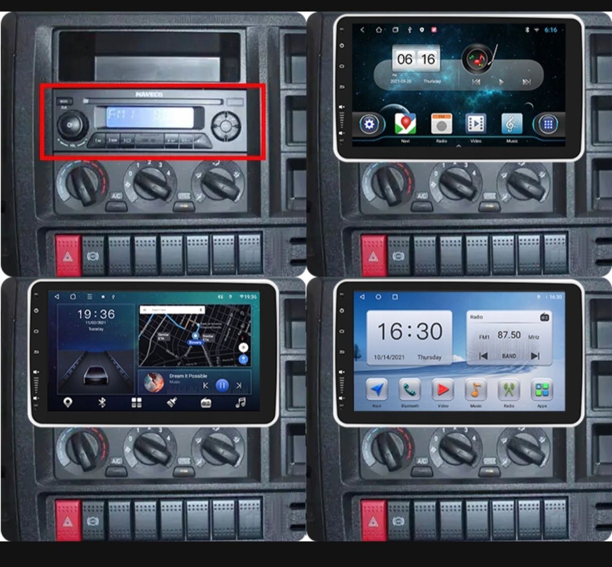 Radio Samochodowe 1DIN Android Carplay 2/32GB WIFI,GPS