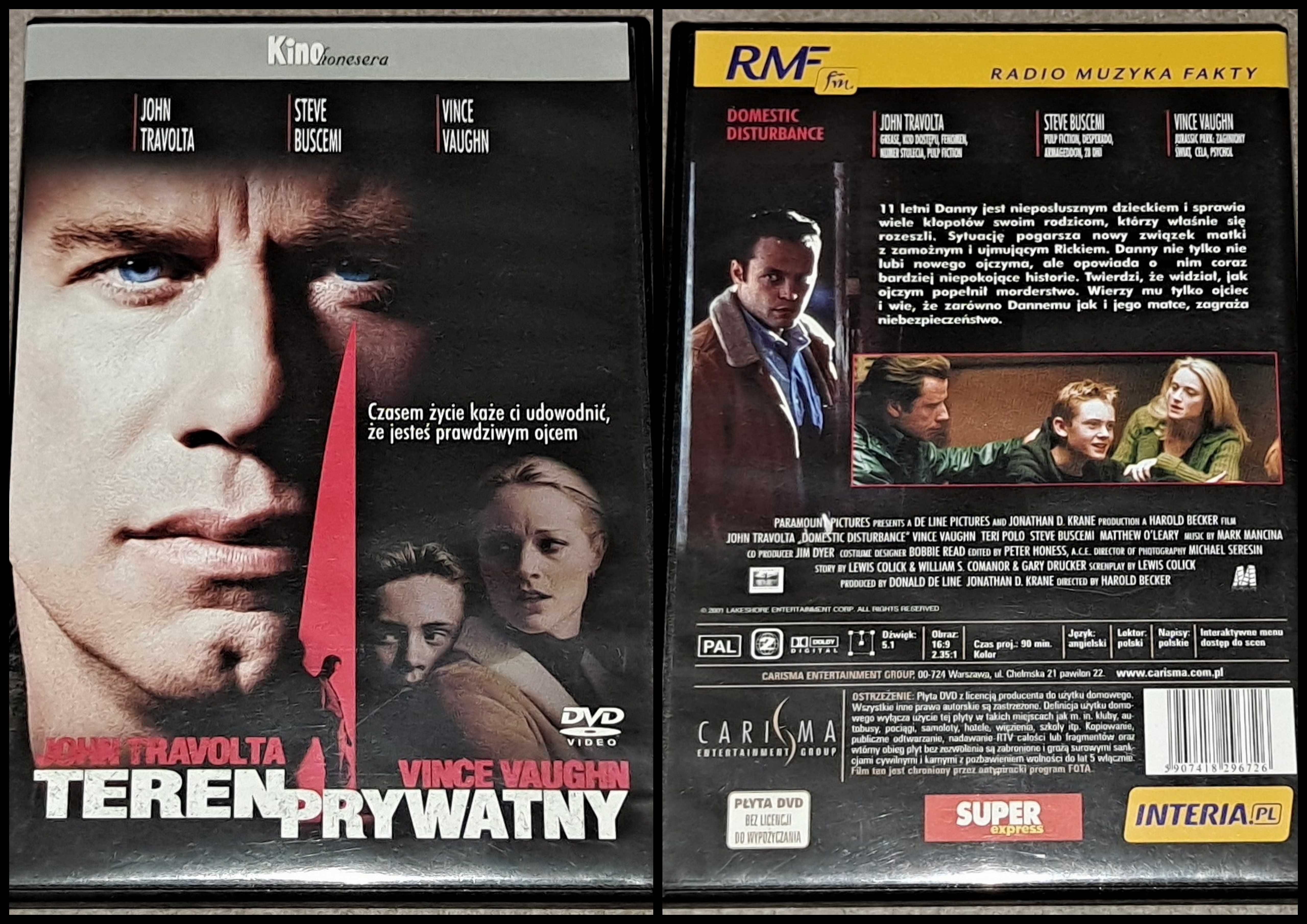 film na DVD prod.USA pt. "Teren prywatny" (2001 r.) - stan idealny