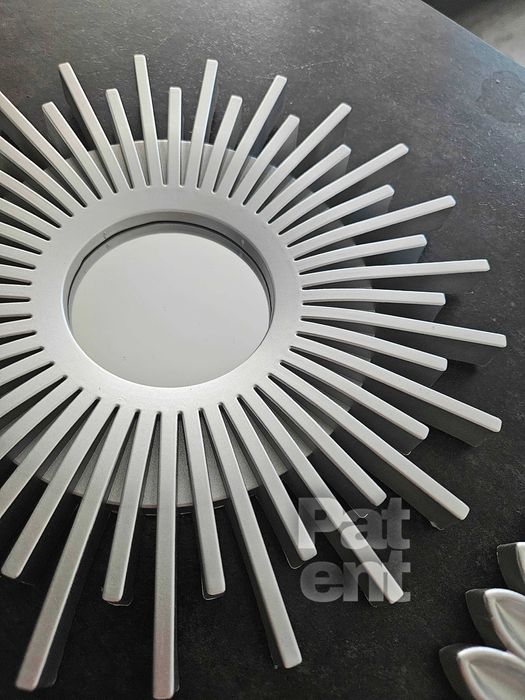 Lustra zestaw 3 luster w srebrnych ramkach do domu na ścianę dekoracja