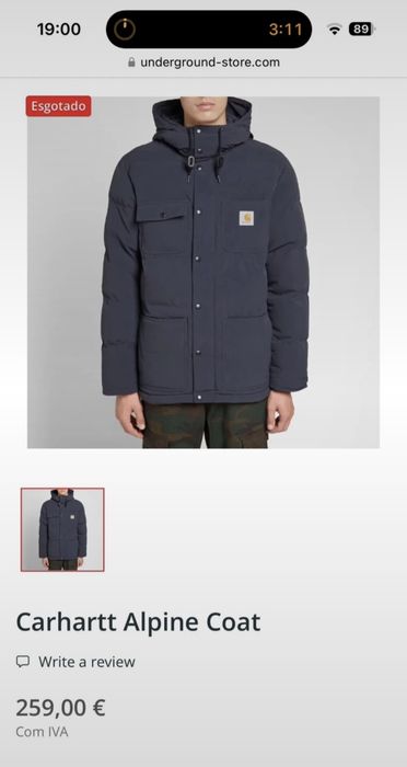 Carhartt Wip Alpine Coat Blue Size M