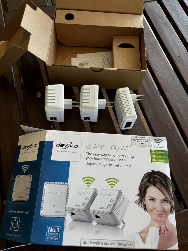 Powerline Devolo dLan500 3 adaptadores