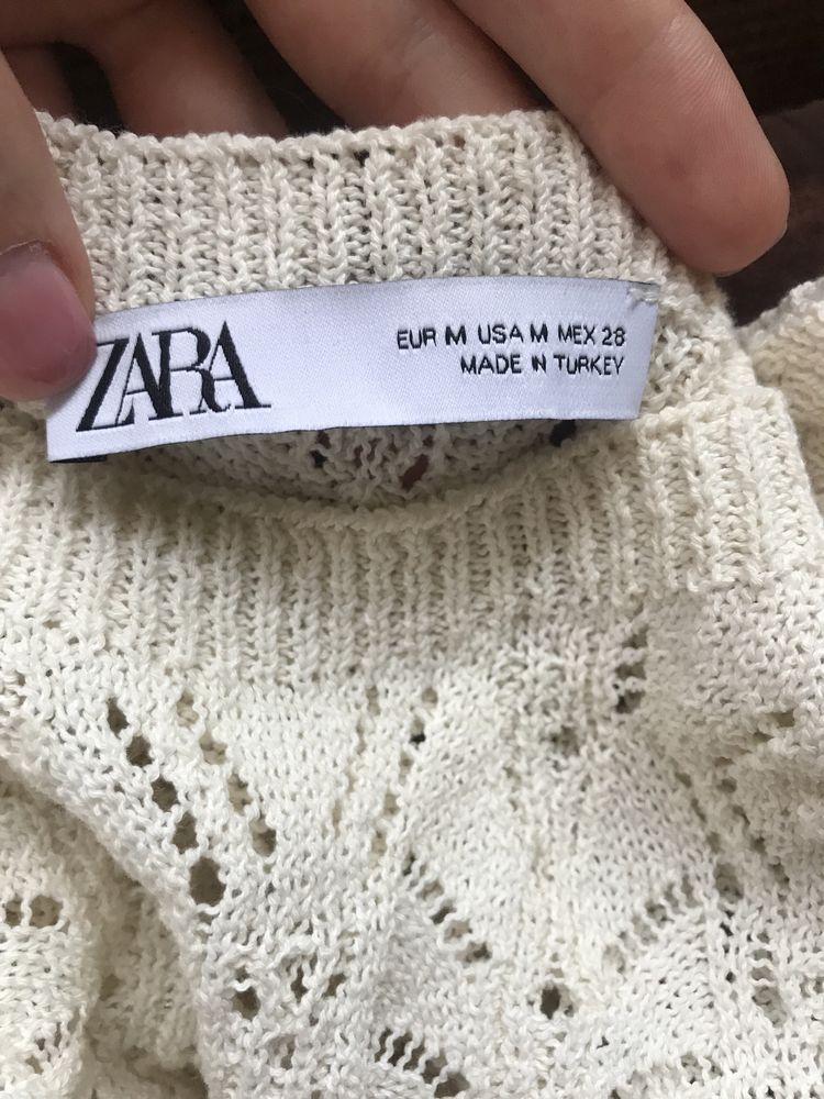 Вінтажна в‘язана літня кофтинка Zara