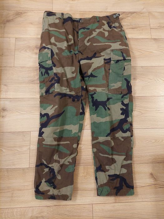 Spodnie BDU woodland US Army LR large regular twill kontraktowe