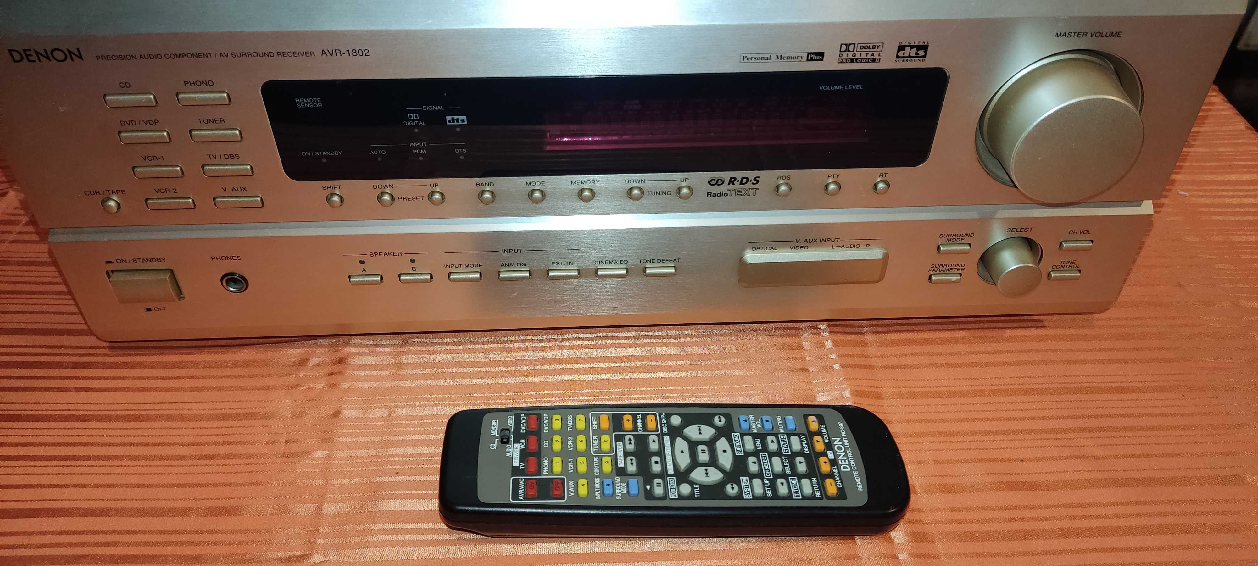 Denon AVR-1802 5.1 DTS, DPL, DPL II  pilot