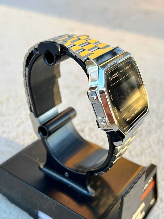 Годинник A168 WEM Silver/Black | Часы касио A159W | Мужские Винтаж AQ