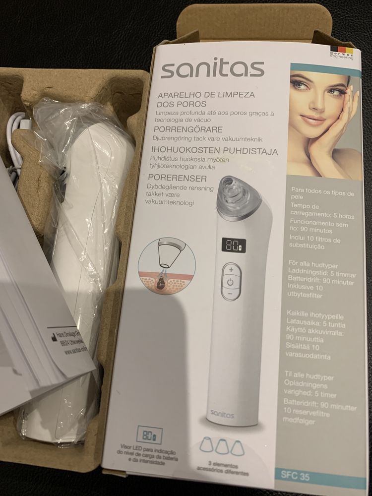 Aparelho de limpeza dos poros skincare