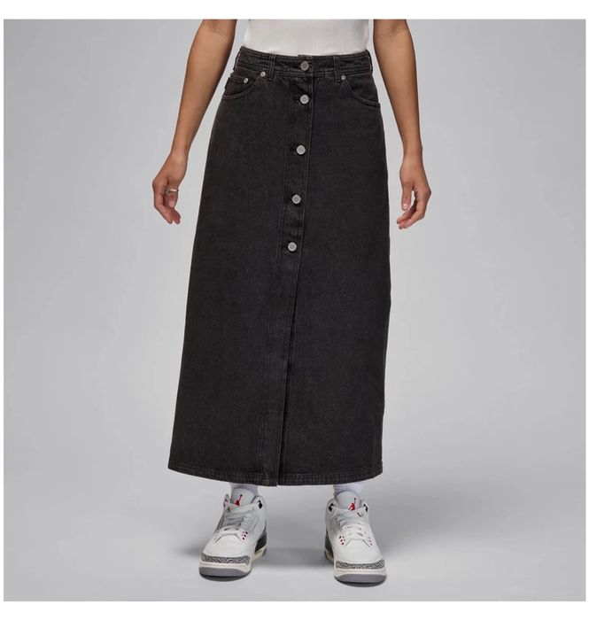 Спідниця жіноча Air Jordan Denim Skirt Black оригінал  FV7095-010