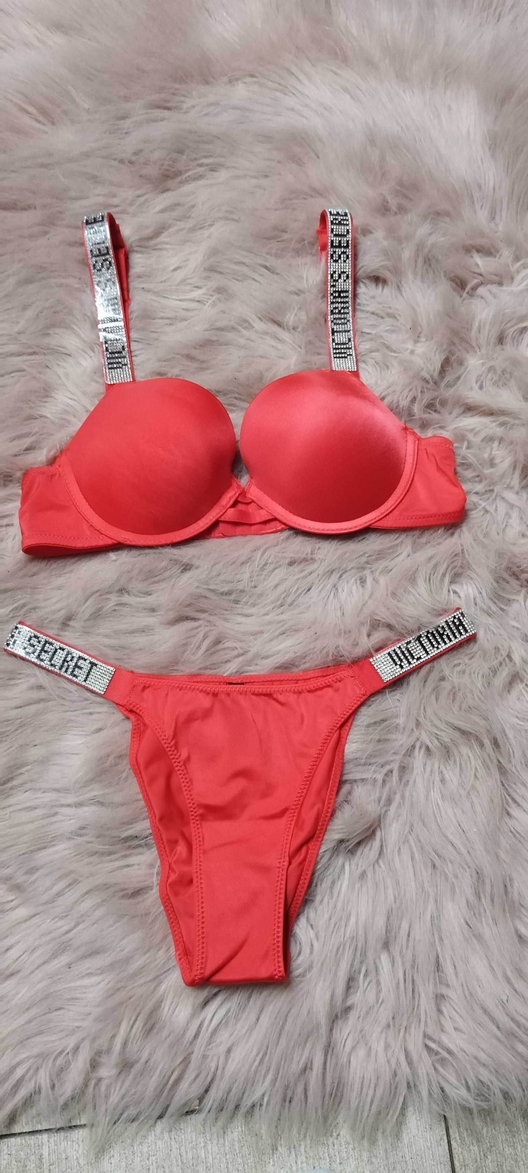 Victoria secret komplet bielizny dla kobiet sexi prezent koronka