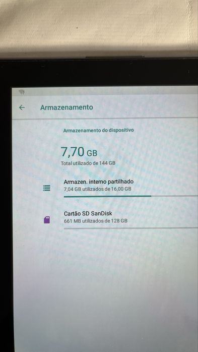 Tablet Lenovo 10” Android 8.1 + SD 128GB + Carregador
