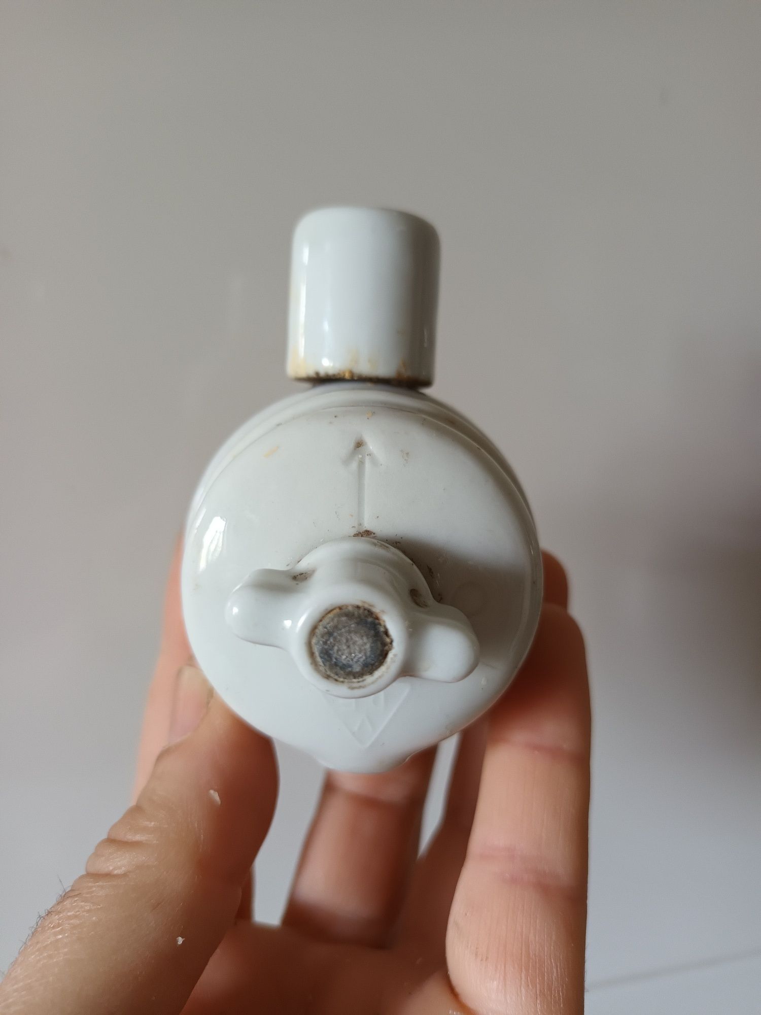 Interruptor e rosácea em louça