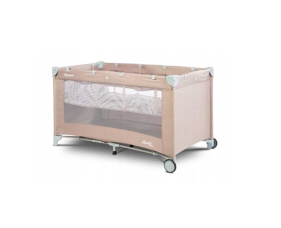 Caretero Basic Plus Łóżeczko Turystyczne Dwupoziomowe Beige *NOWE*