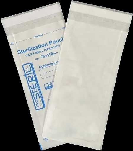 Крафт пакети 75х150мм "ProSteril" для стерилізації (100шт/пач) білі