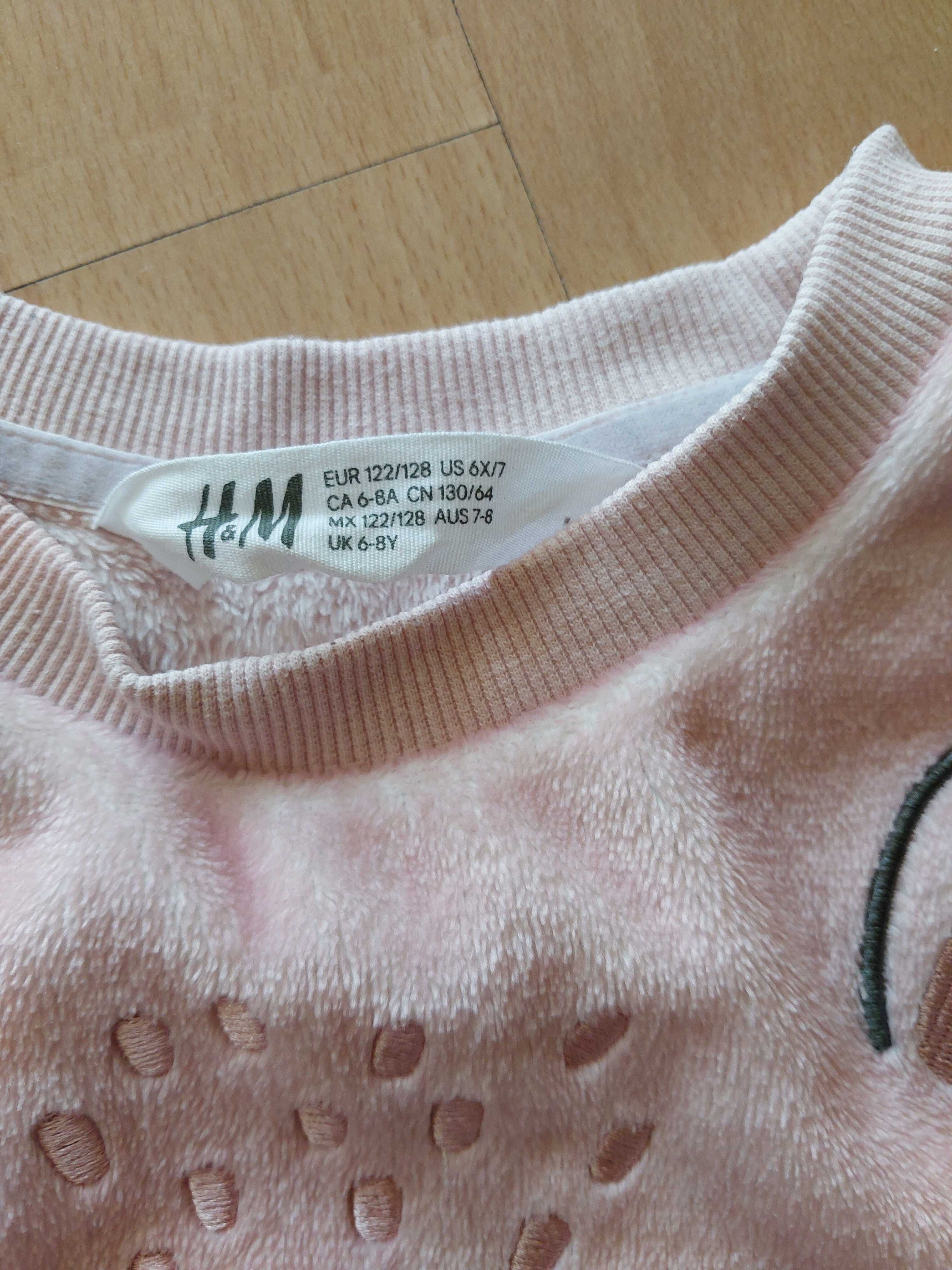 Zestaw H&M Bluza polarowa legginsy dla dziewczynki 122/128