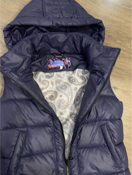 Нова жилетка (пух) синя