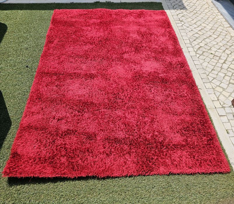 Tapete sala vermelho luca 2,30m por 160m