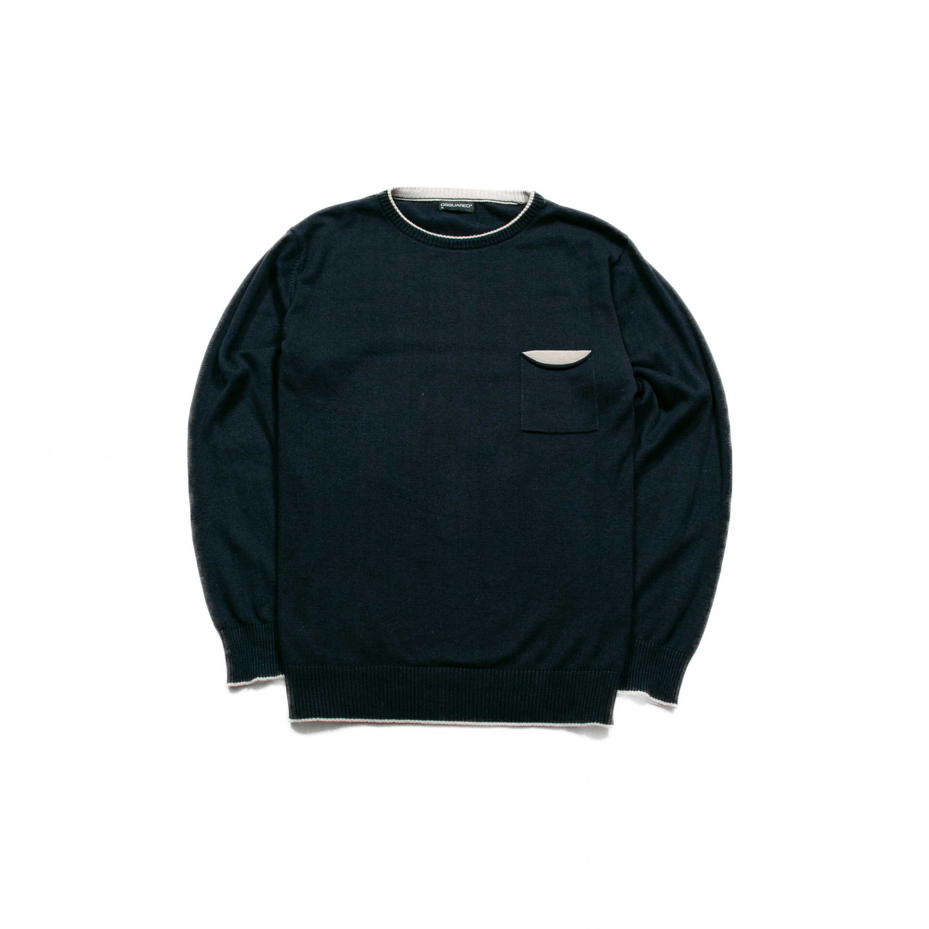 Dsquared2 sweter bawełniany z domieszką kaszmiru L/XL slim