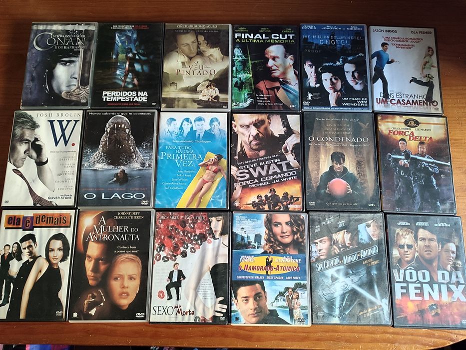 Vários DVDs para venda (valor de cada um na descrição)