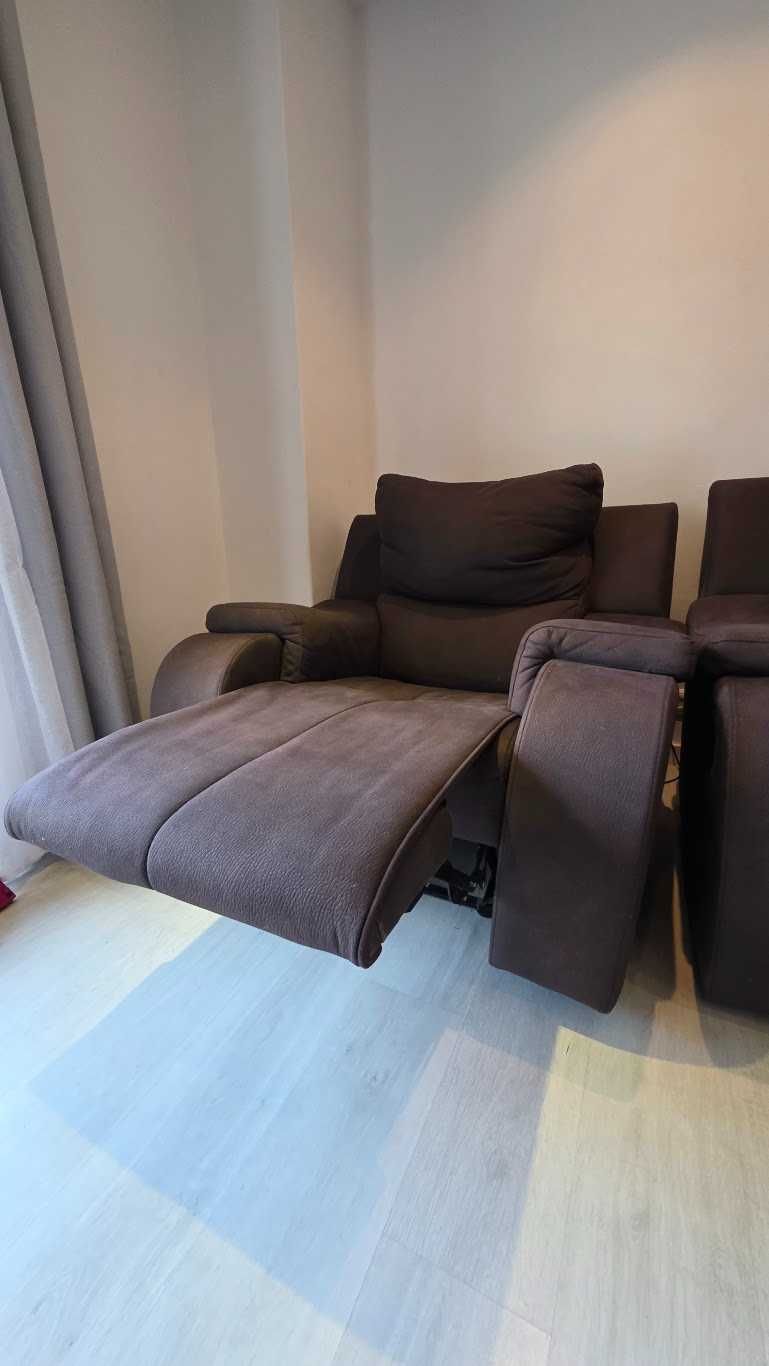 Sofá 3 Lugares + 1 Individual com Reclinável – Muito confortável