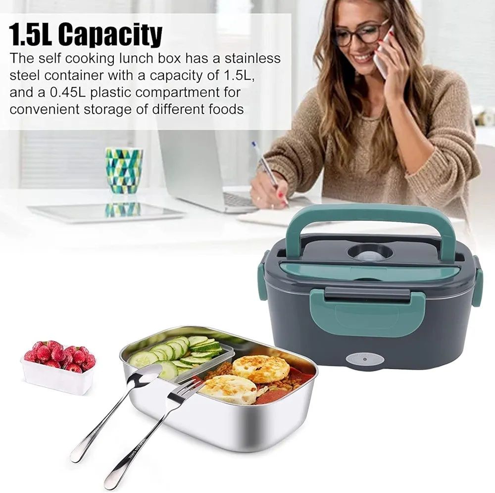 Elektryczny Lunch Box  3 w 1  1.5L 60 W 12v 24 v 220